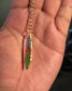 24k Long Gold Feather Earrings Made to Order